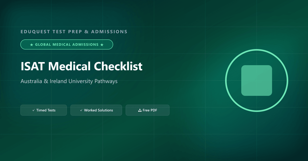 ISAT Preparation for International Medical Applicants: Complete Checklist