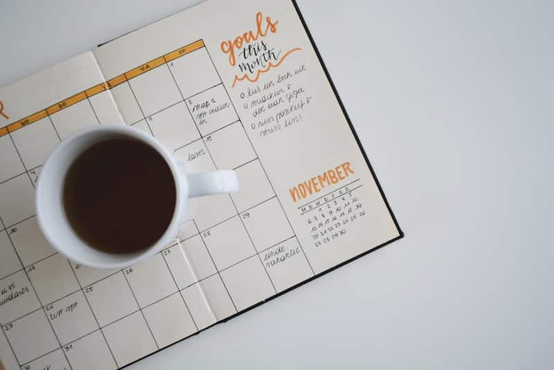 Student tracking application deadlines and test dates on calendar