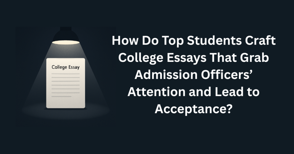 How Do Top Students Craft College Essays That Grab Admission Officers’ Attention and Lead to Acceptance?