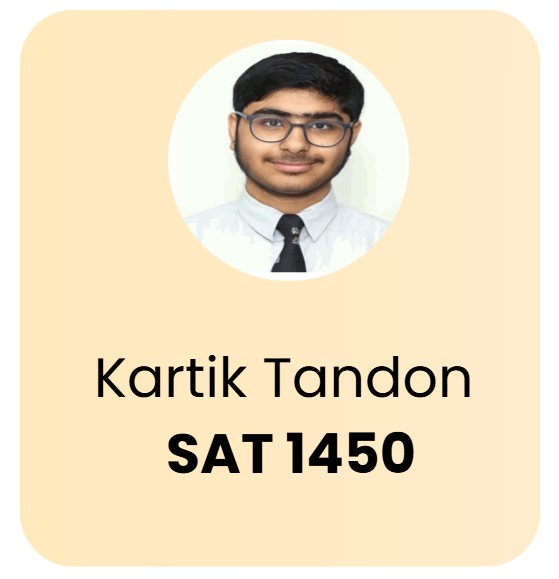 Kartik Tandon SAT 1450