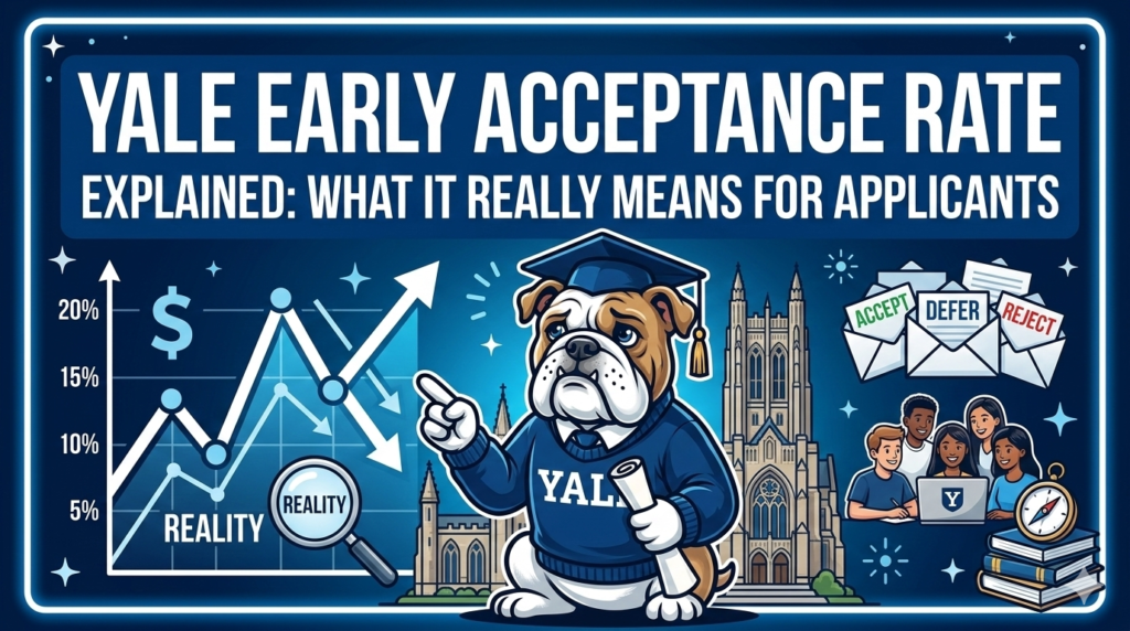 Yale University early acceptance rate explained for students applying through early action to Ivy League universities