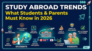 Global study abroad trends showing popular destinations, courses, and opportunities for international students in 2026