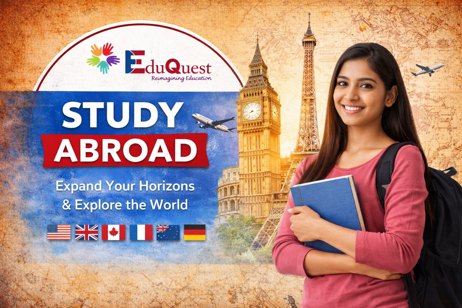 Study abroad consultation session with Edu Quest Consultant team.
