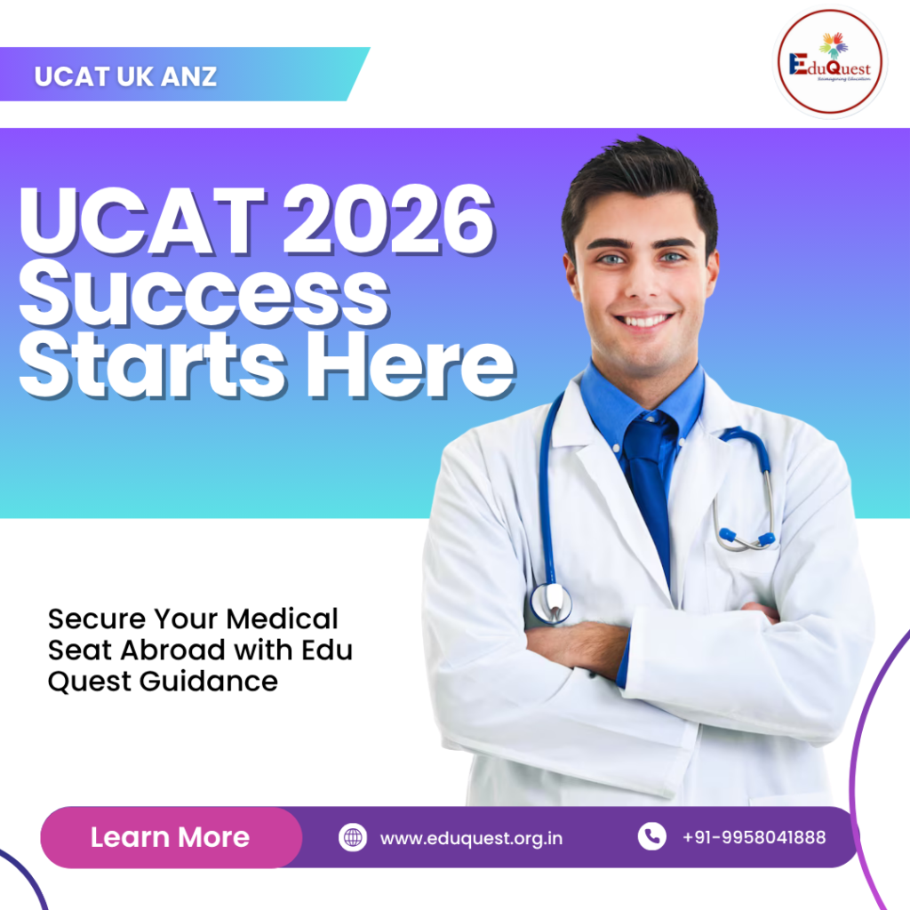 UCAT 2026 exam preparation strategy for study abroad in medicine with expert counselling