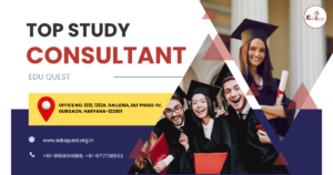 Top study abroad consultant in Gurgaon Edu Quest office counselling students for overseas education