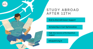 Indian students planning study abroad after 12th with university options worldwide.
