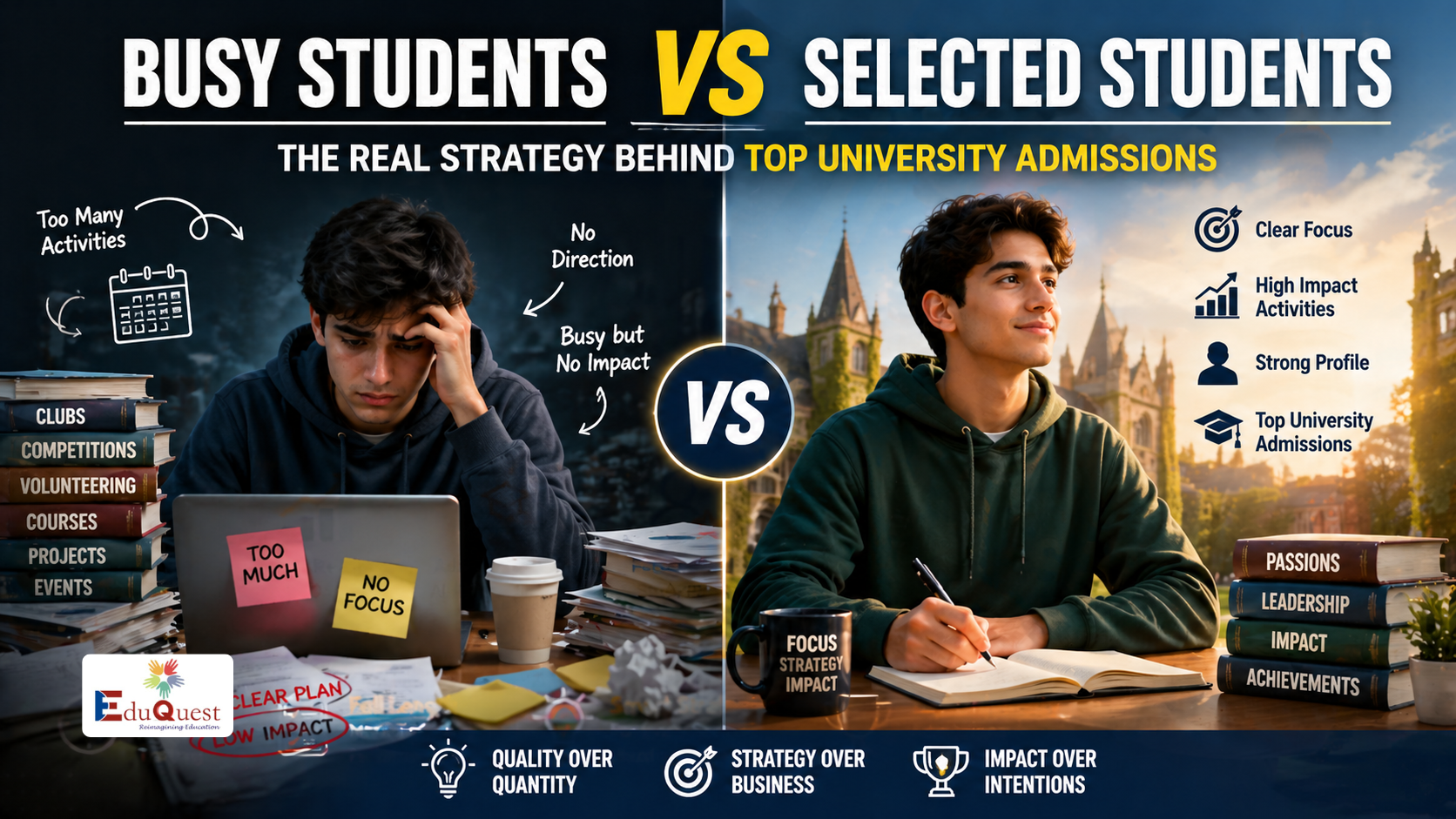 Busy Students vs Selected Students