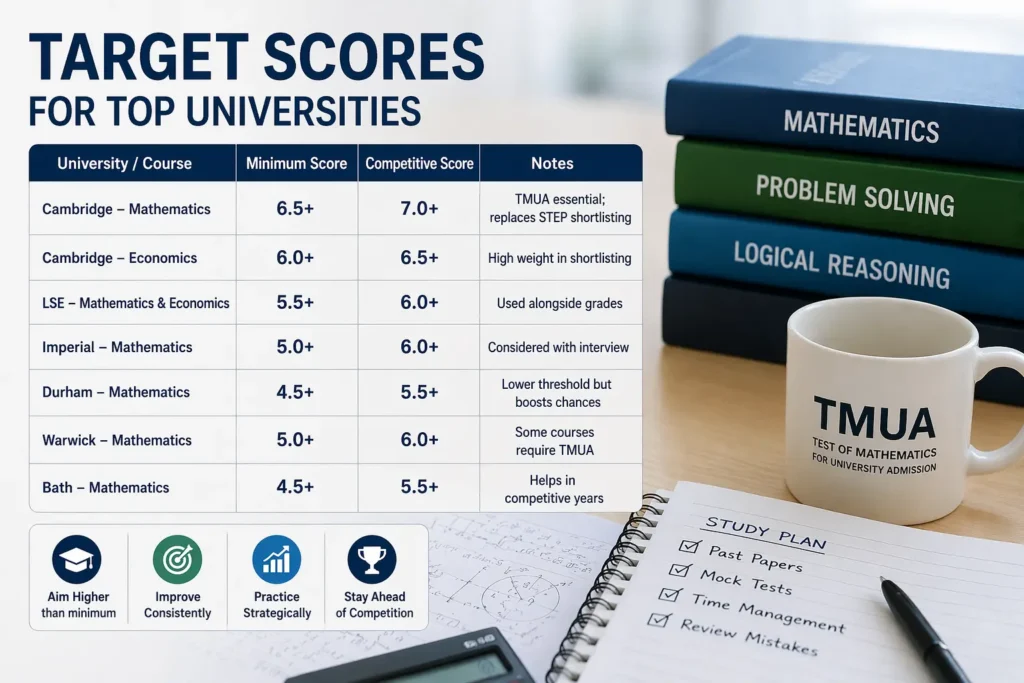 Target Scores for Top Universities