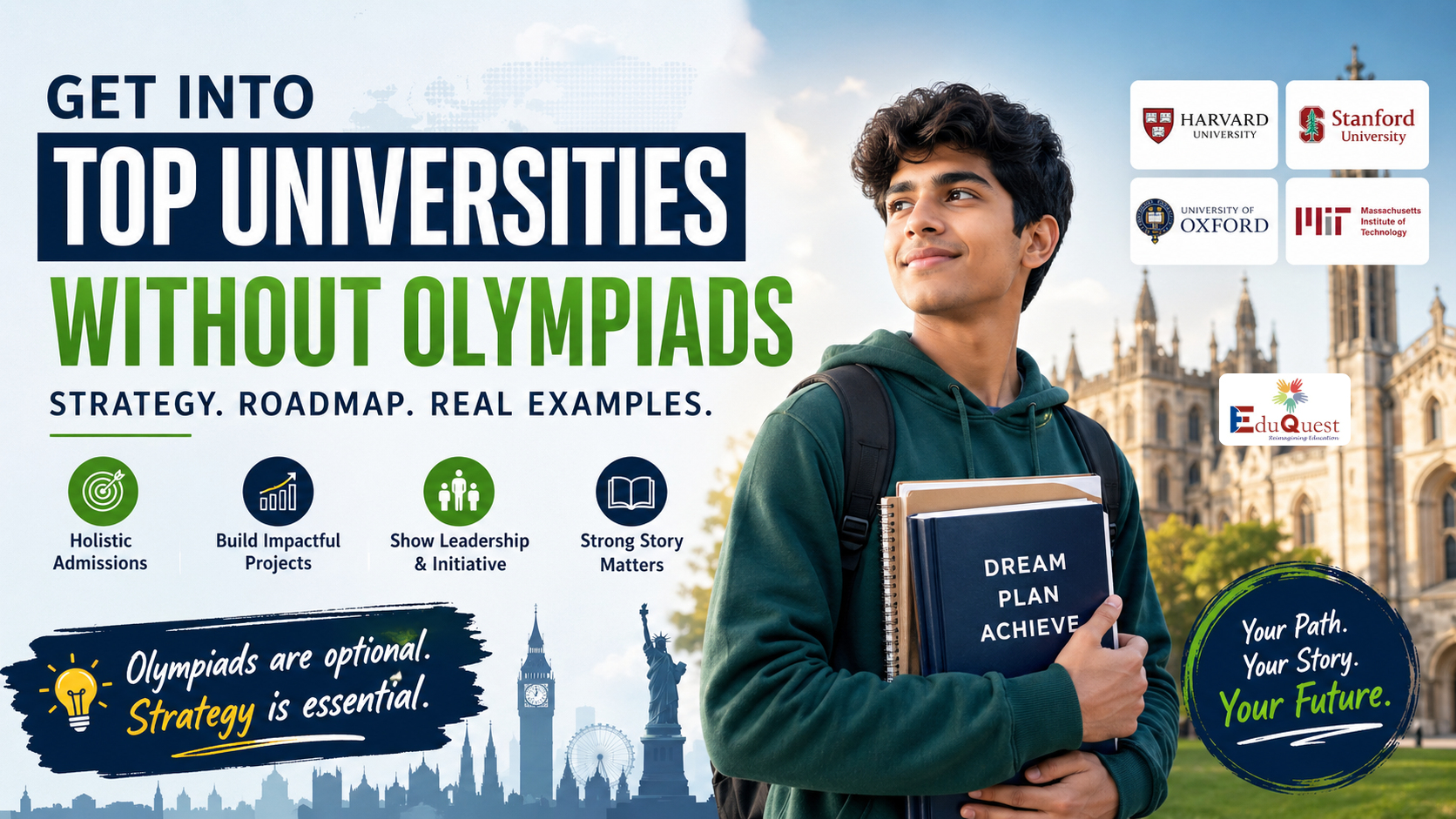 how to get into top universities without olympiad