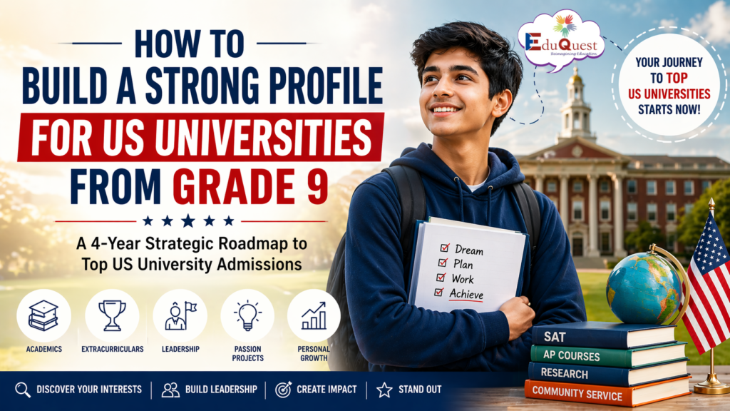 profile building for US universities from grade 9