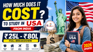 cost of studying in USA from India